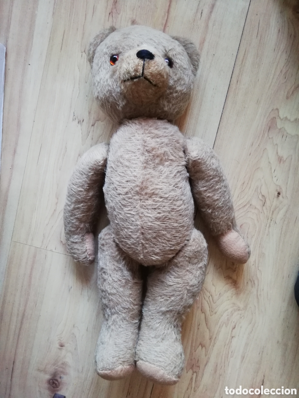 Juguetes Antiguos: Oso de peluche antiguo. Emite sonido como un gru&ntilde;ido