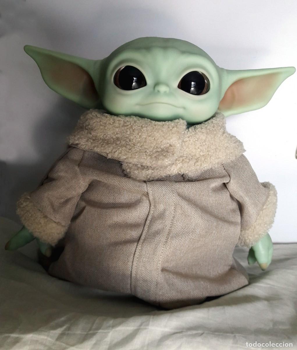 Juguetes Antiguos: Peluche Grogu (Baby Yoda) de The Mandalorian. Marca Mattel.