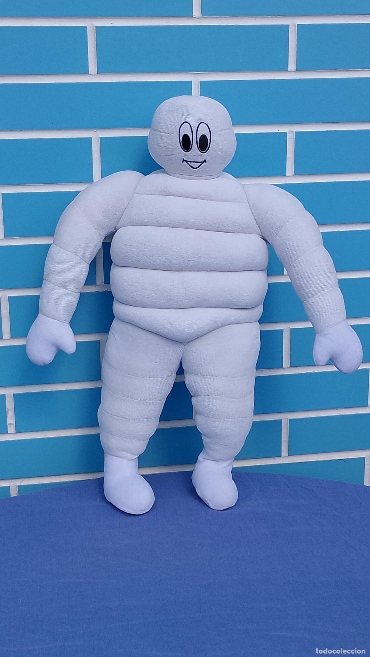 Juguetes Antiguos: Antiguo mu&ntilde;eco publicitario peluche Bibendum de Michel&iacute;n, grande de 53 cm