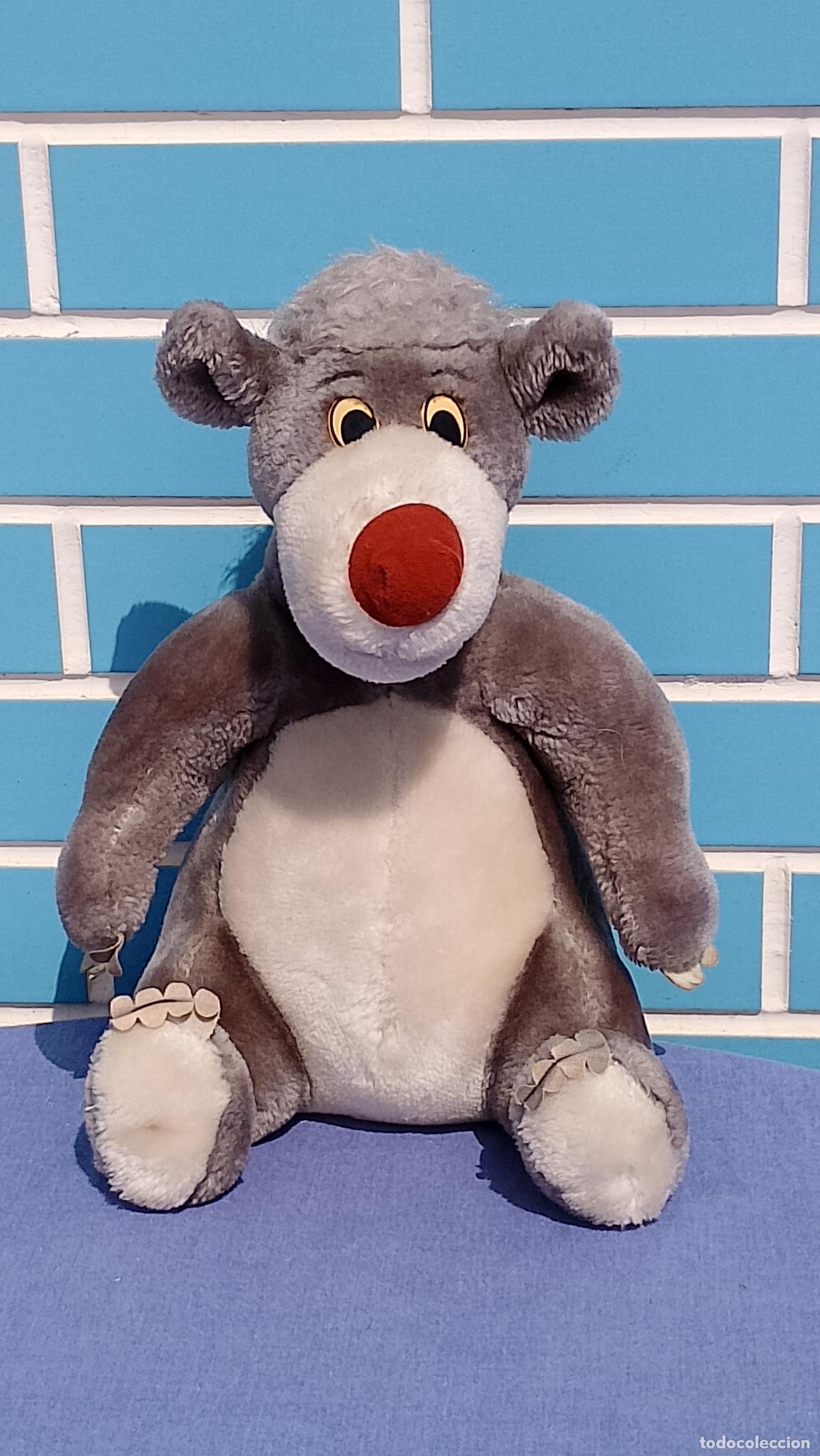 Juguetes Antiguos: Antiguo mu&ntilde;eco de peluche Oso Baloo del Libro de la Selva de Walt Disney Store