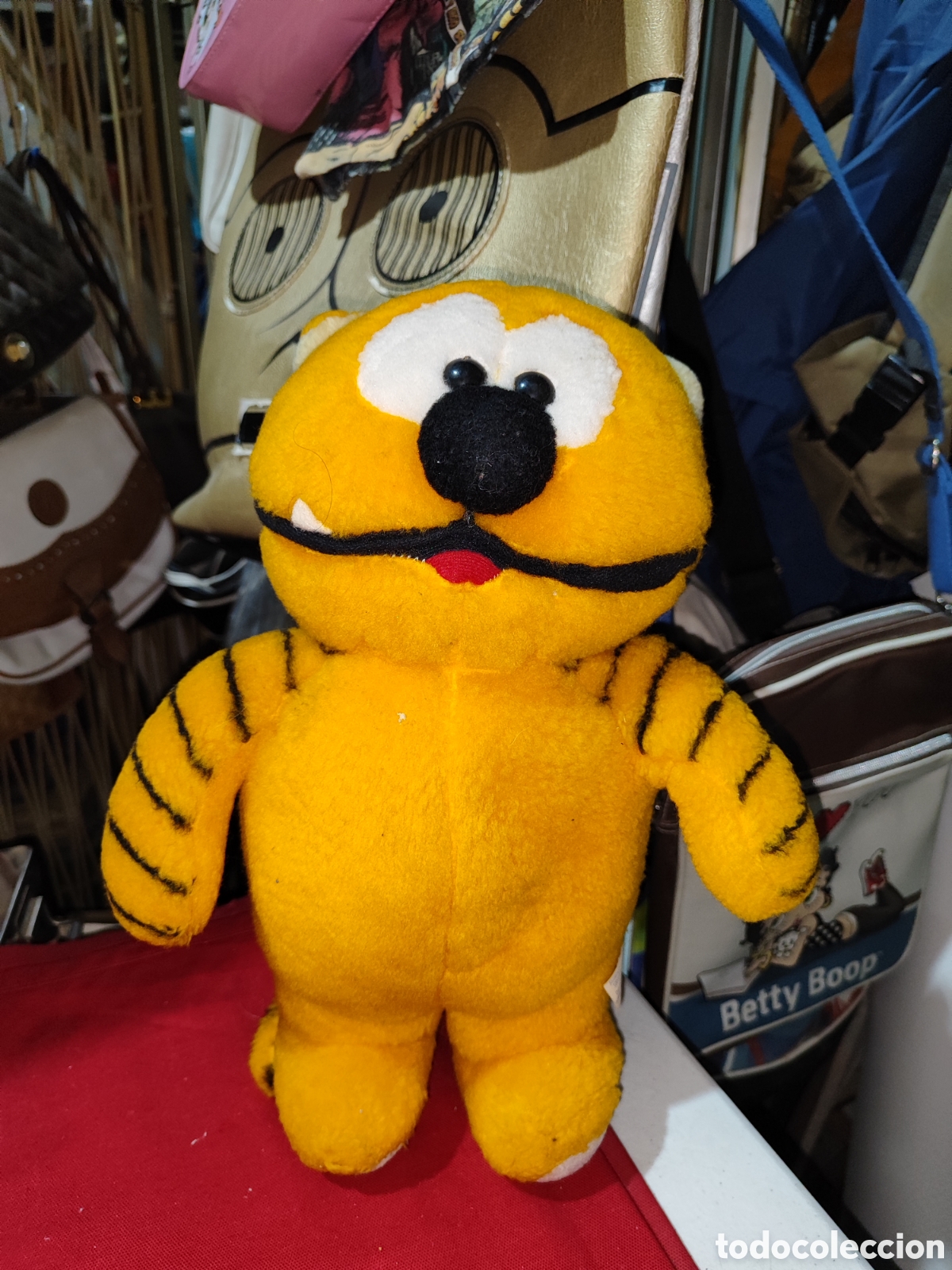 Juguetes Antiguos: Original peluche del gato Isidoro fabricaci&oacute;n espa&ntilde;ola