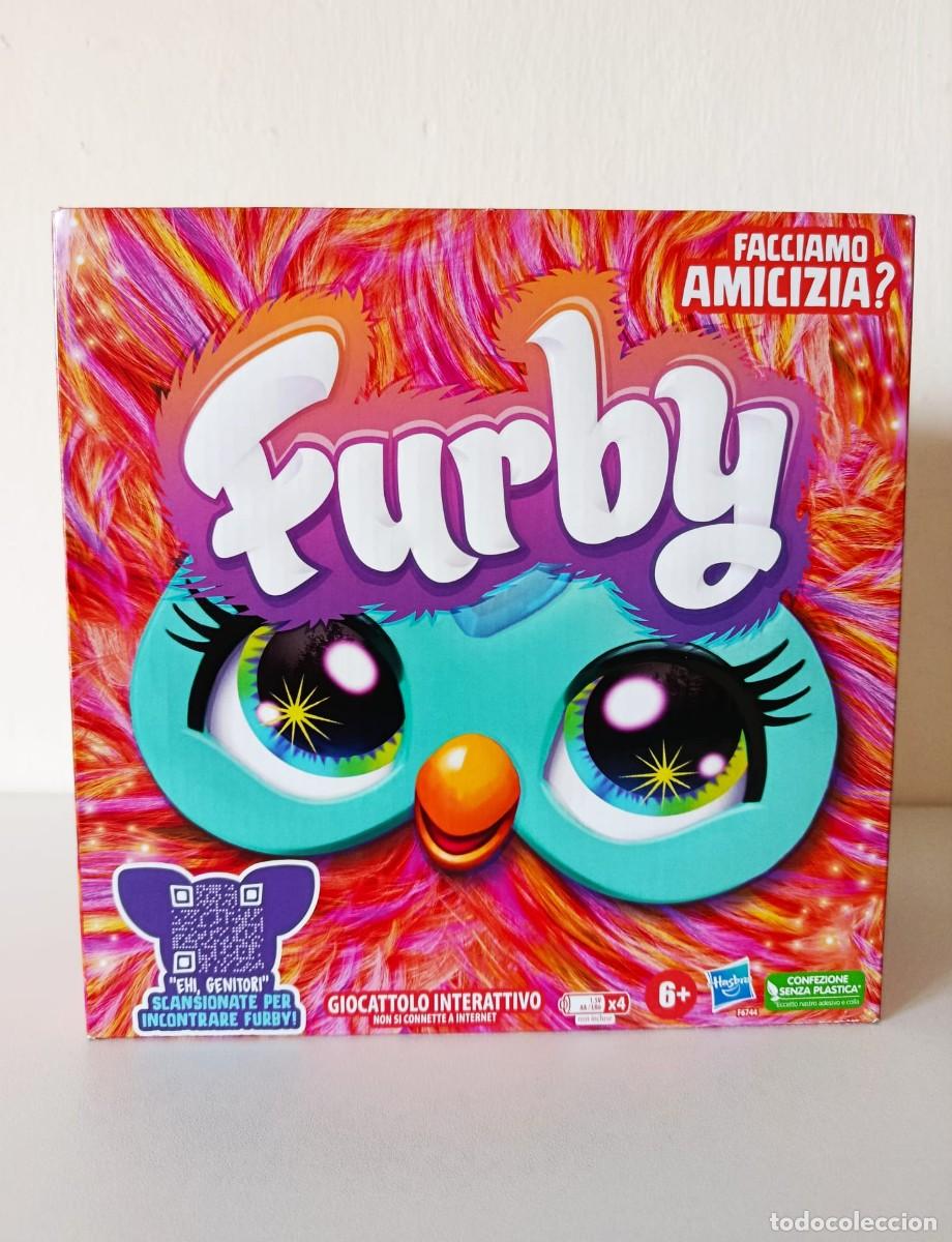 Juguetes Antiguos: Furby Rosa e Arancione Gioco Interattivo Peluche Hasbro Italiano Nuovo