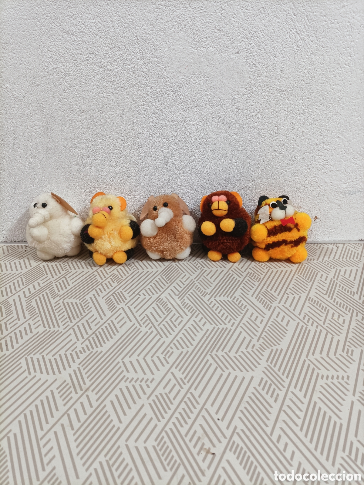 Juguetes Antiguos: Lote mu&ntilde;ecos peluches de los 70 o 80