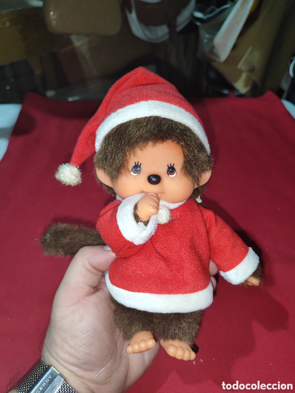 Juguetes Antiguos: Original monchhichi virkiki papa noel