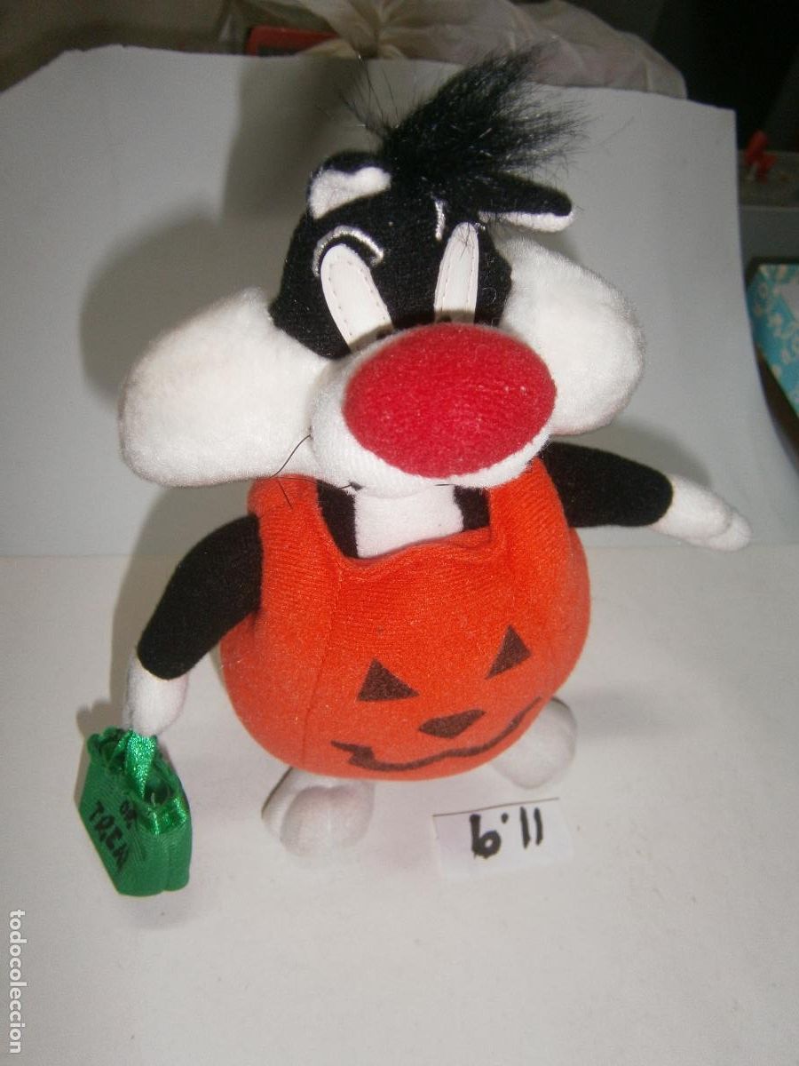 Jouets Anciens: ANTIGUO PELUCHE VINTAGE GATO SILVESTRE (LOONEY TUNES)