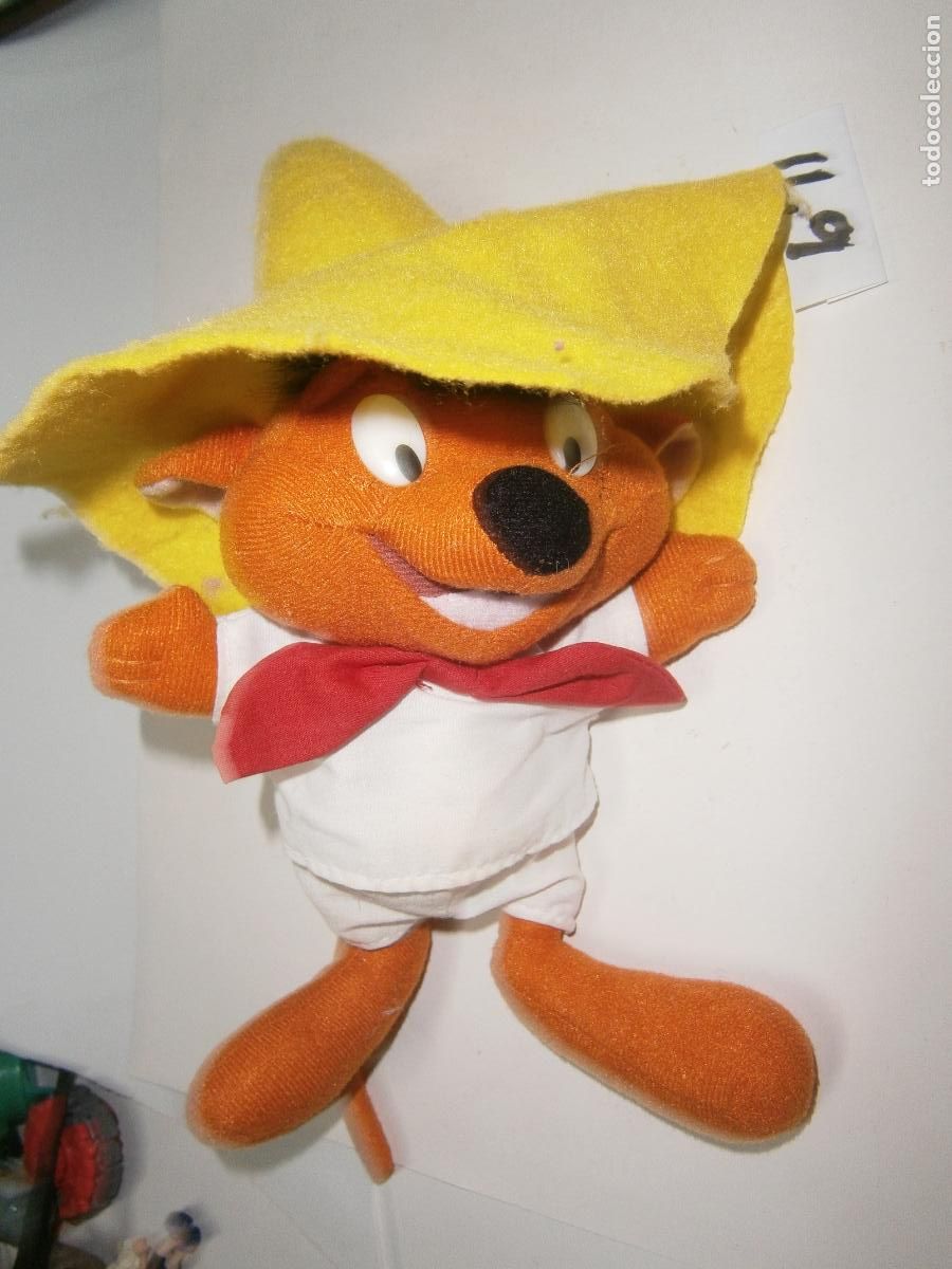 Jouets Anciens: ANTIGUO PELUCHE VINTAGE RATON SPEEDY GONZALEZ (LOONEY TUNES)
