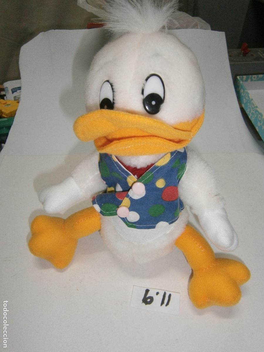 Jouets Anciens: ANTIGUO PELUCHE VINTAGE PATO DONALD (DISNEY)