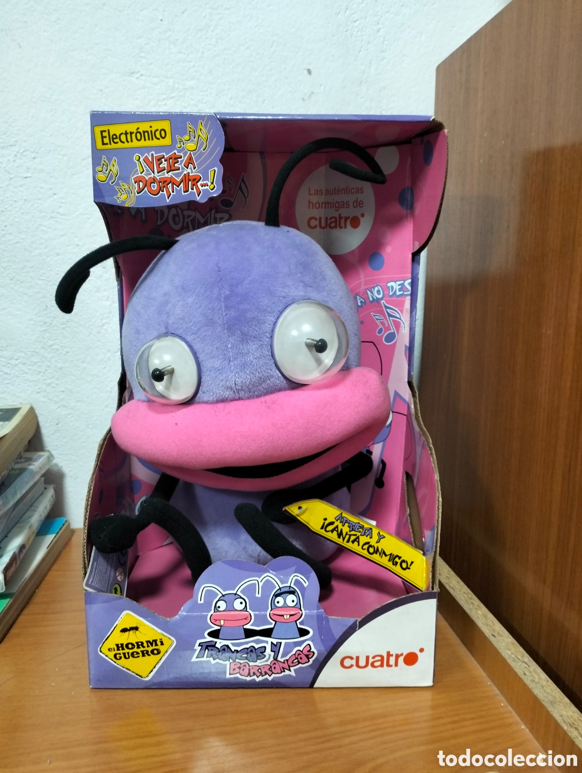 Juguetes Antiguos: Peluche Barrancas del programa de El Hormiguero Trancas y Barrancas - nuevo con caja.