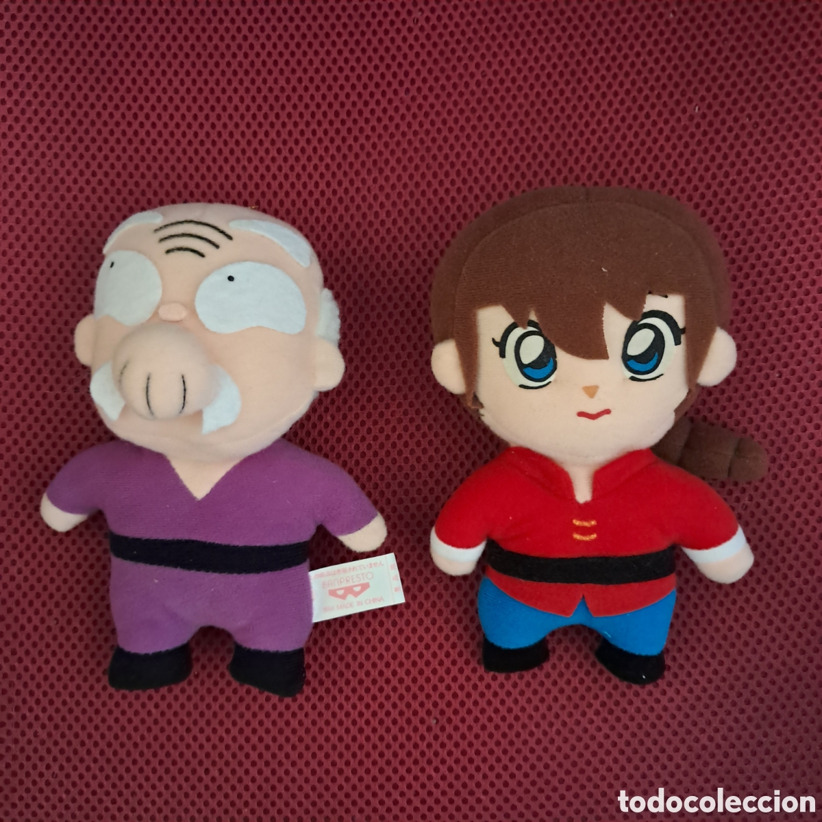 Altes Spielzeug: Lote 2 peluches RANMA 1/2 de 1991 BANPRESTO bandai - Happosai abuelo y Ranma chica - ORIGINALES