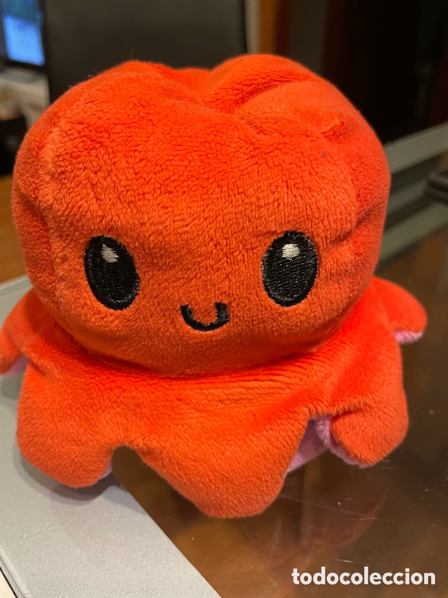 Juguetes Antiguos: Pulpo, reversible, naranja y rosa