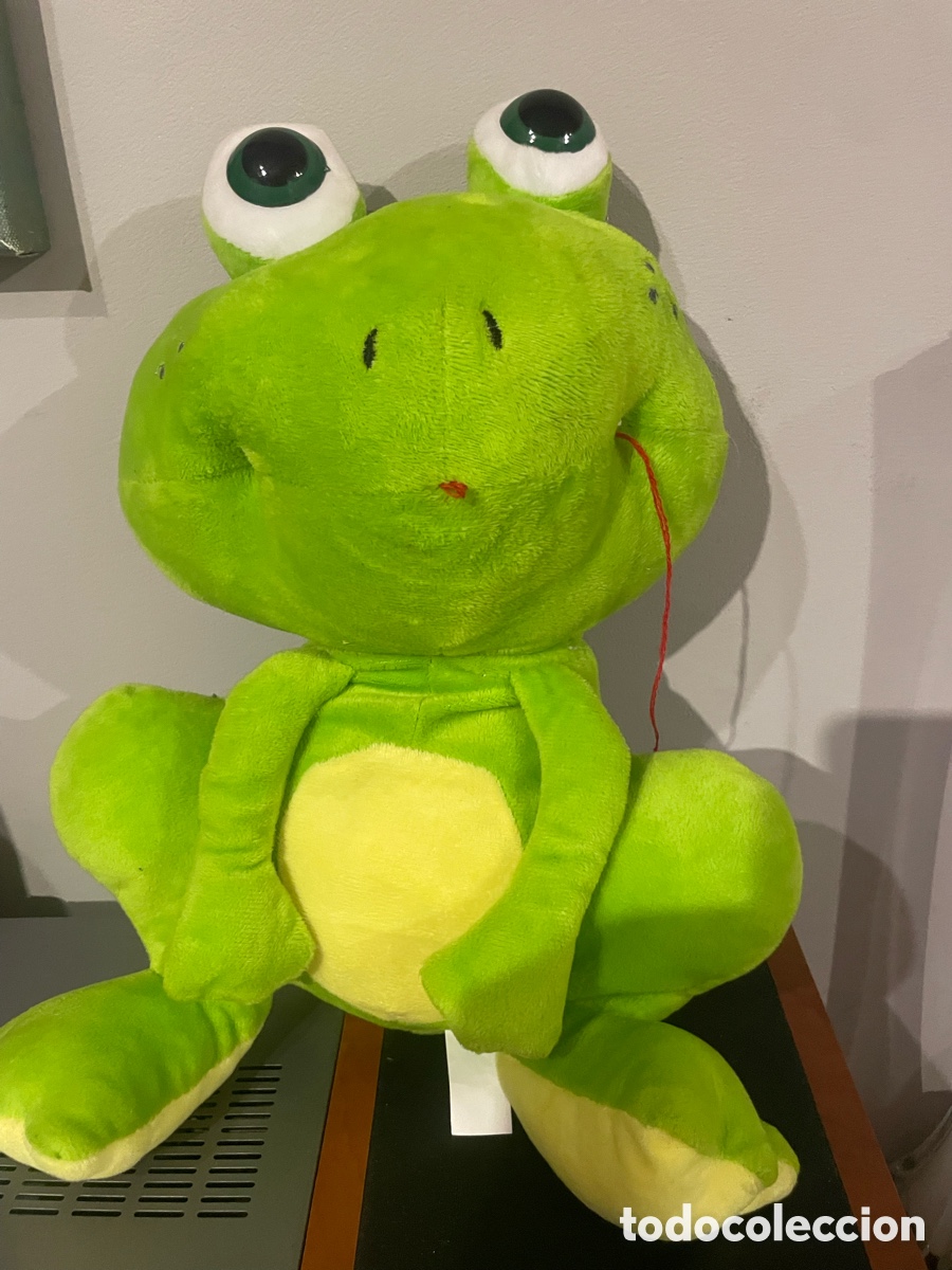 Juguetes Antiguos: Adorable sapo de peluche