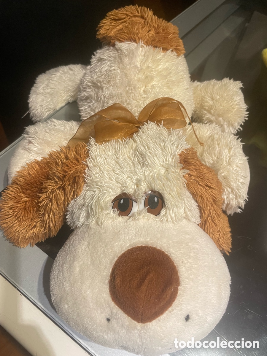 Juguetes Antiguos: Adorable perrito de peluche