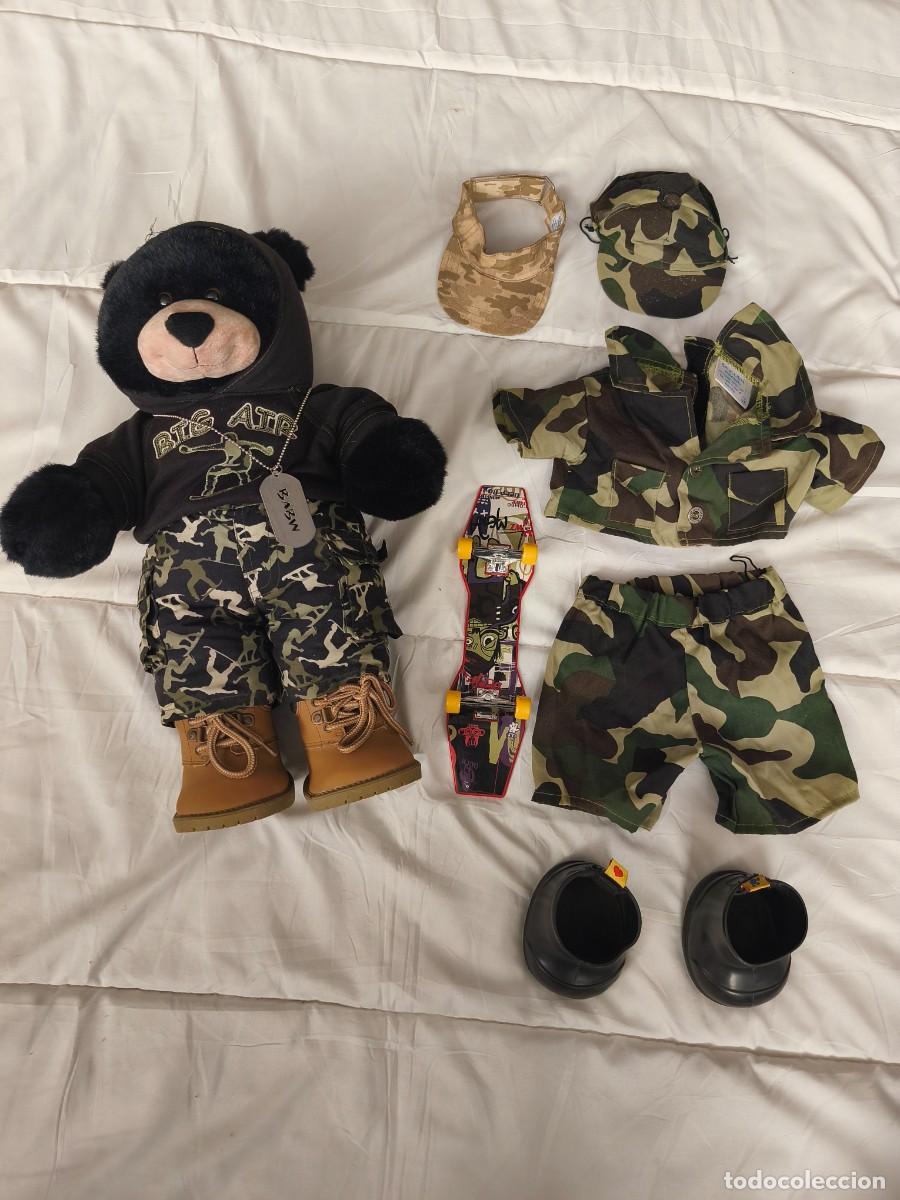 Juguetes Antiguos: Build-A-Bear Workshop . Oso Skater Vintage 1997 original . St louis. USA. Gran peluche 45 cm alto.