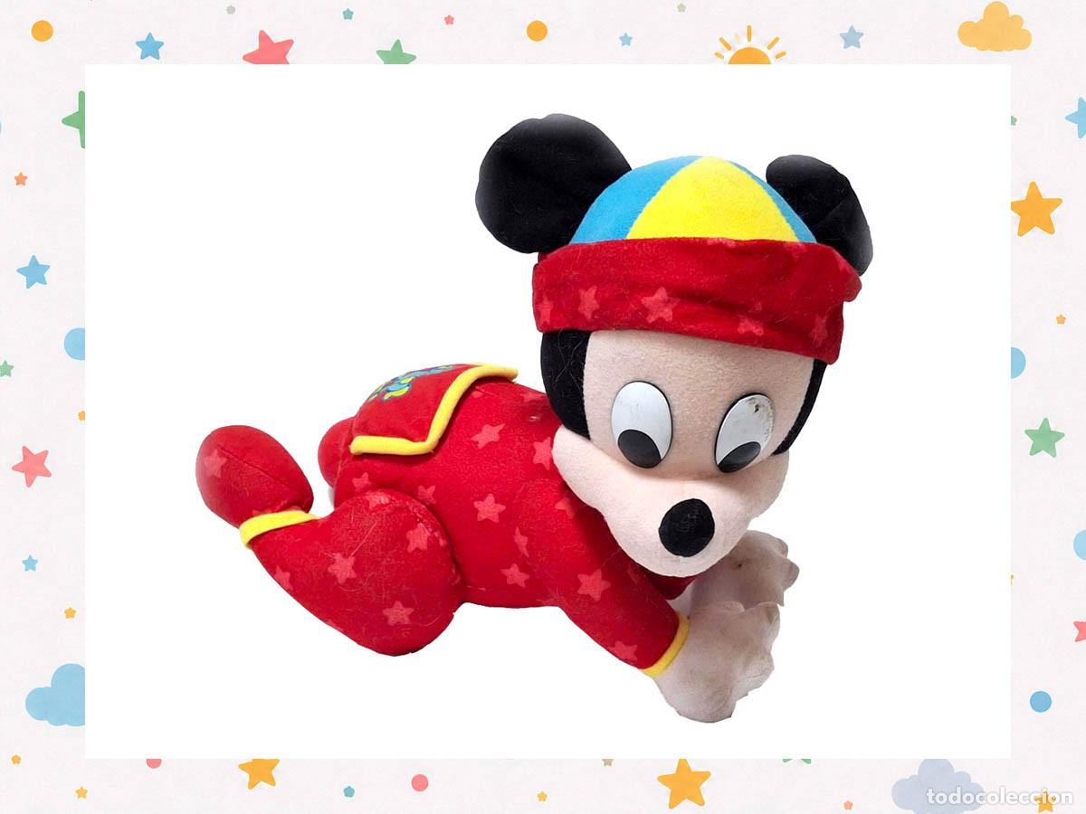 Juguetes Antiguos: Peluche que gatea Disney Touch-n-Crawl Baby Mickey Mouse Mattel 1999