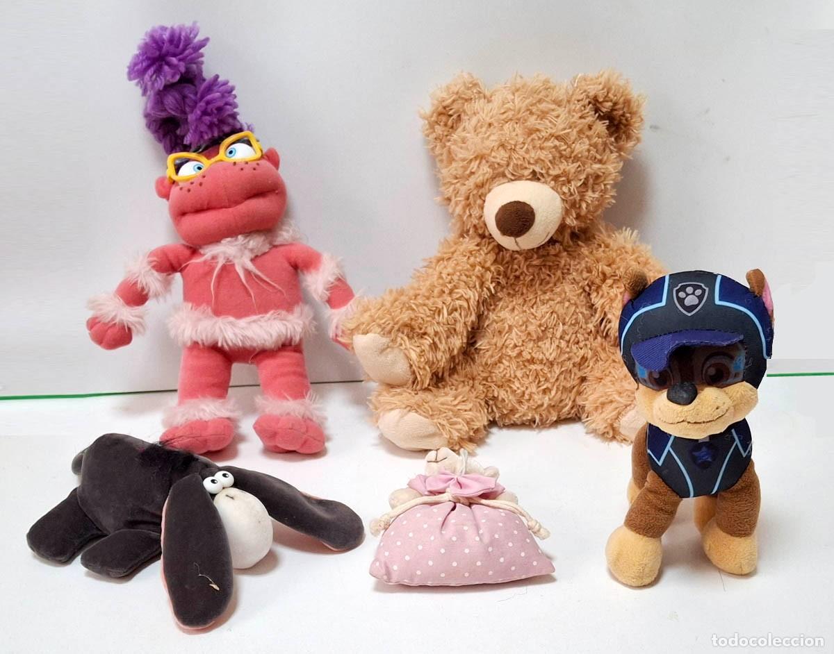 Juguetes Antiguos: 5 peluches, los de las im&aacute;genes