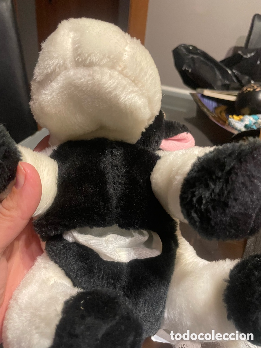 Juguetes antiguos: Peluche de vaca usada - Foto 3