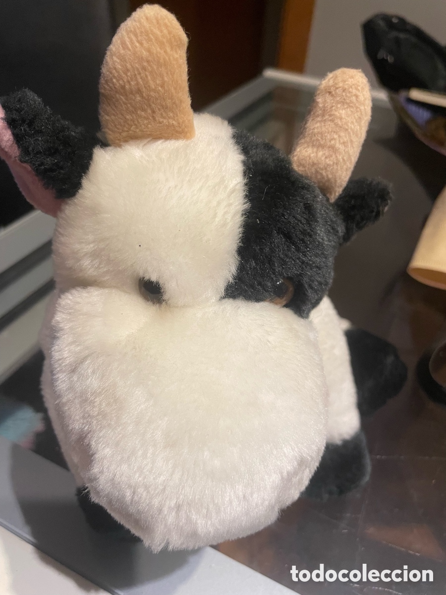 Juguetes antiguos: Peluche de vaca usada - Foto 4