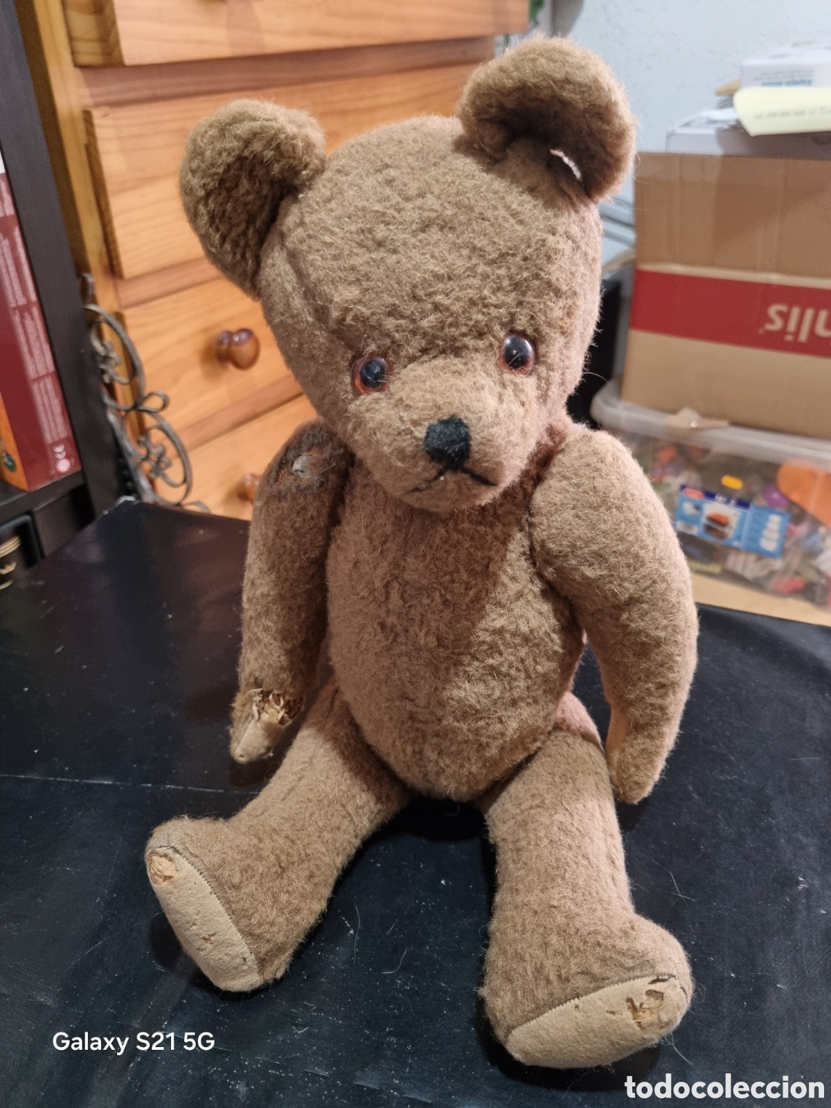 Altes Spielzeug: OSO DE PELUCHE VINTAGE HECHO CON PAJA