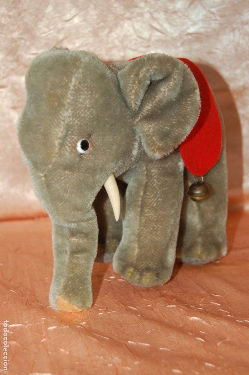 Juguetes antiguos: elefante alem&aacute;n steiff - Foto 5