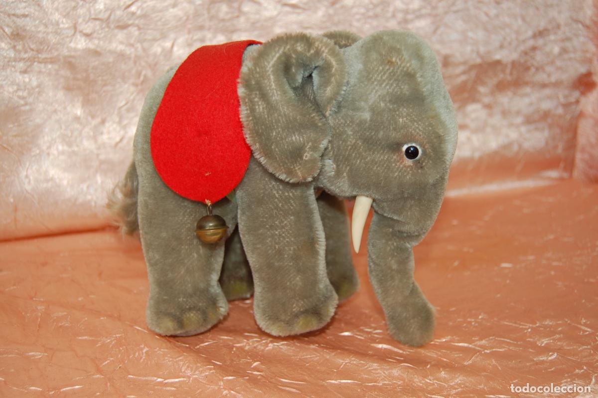 Juguetes antiguos: elefante alem&aacute;n steiff - Foto 1
