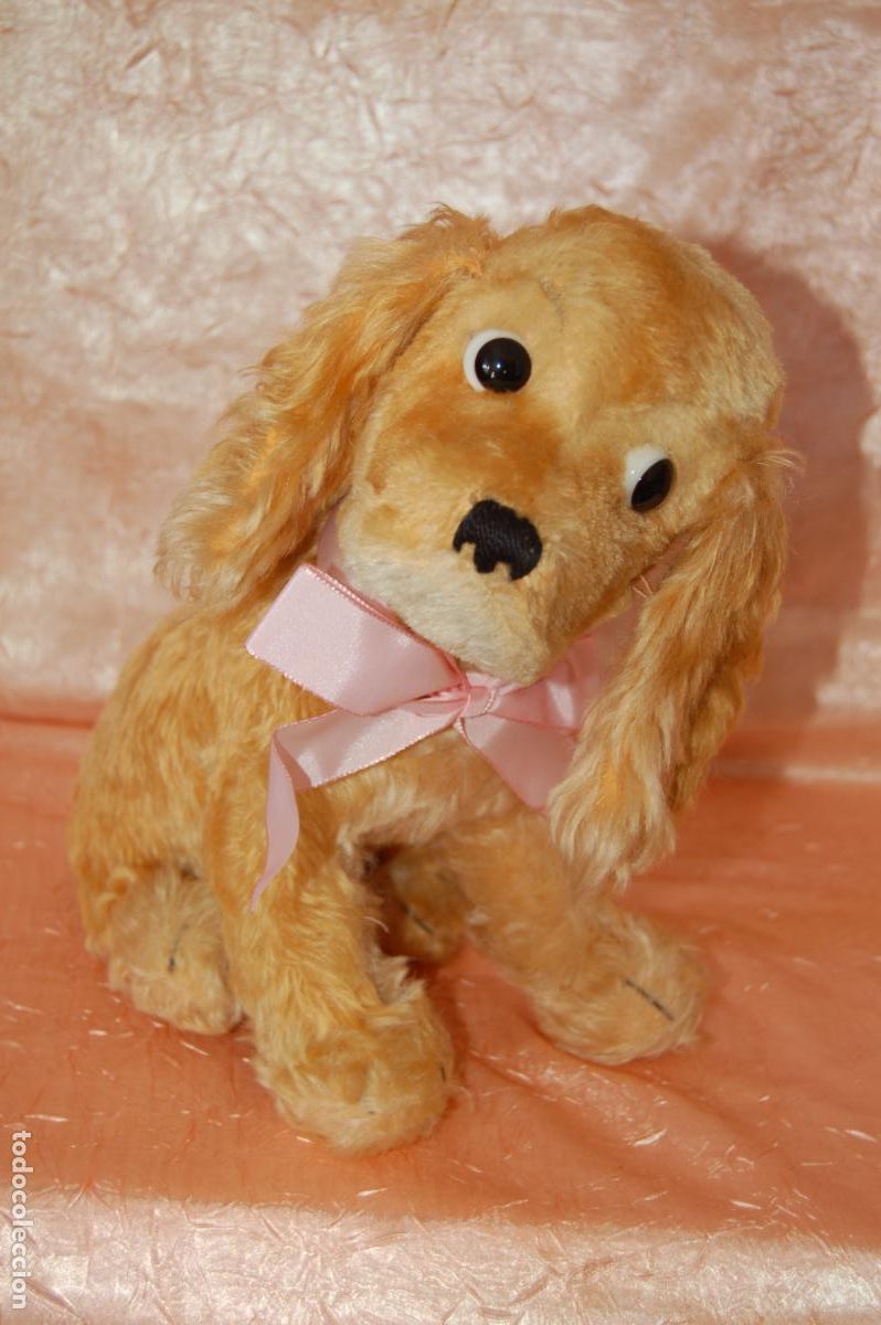 Juguetes Antiguos: perro steiff antiguo grande