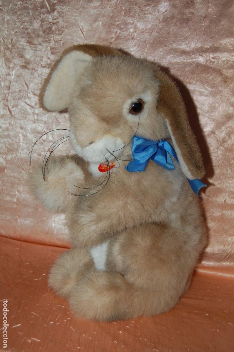 Old Toys: conejo grande de peluche steiff