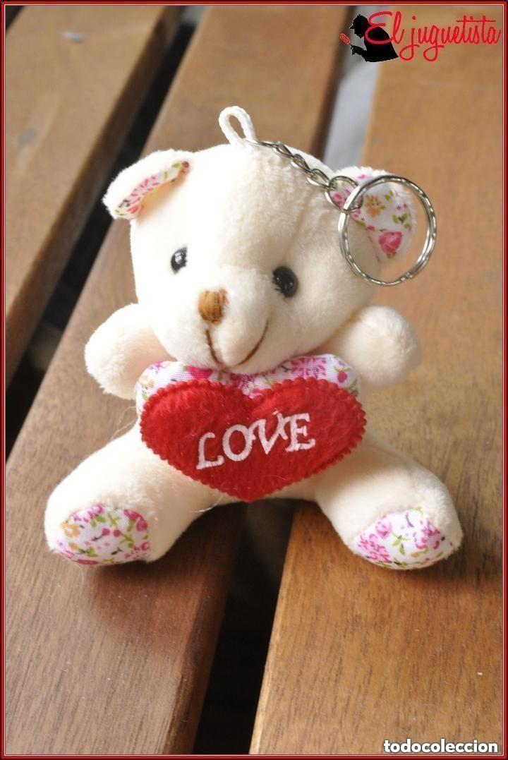 Juguetes Antiguos: LLAVERO - OSITO PELUCHE LOVE - 9 cm de altura del osito