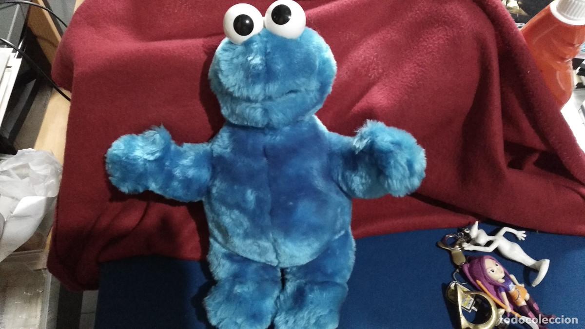 Juguetes Antiguos: Triqui el Monstruo de las Galletas de Barrio S&eacute;samo PELUCHE MIDE 33 CM BUEN ESTADO