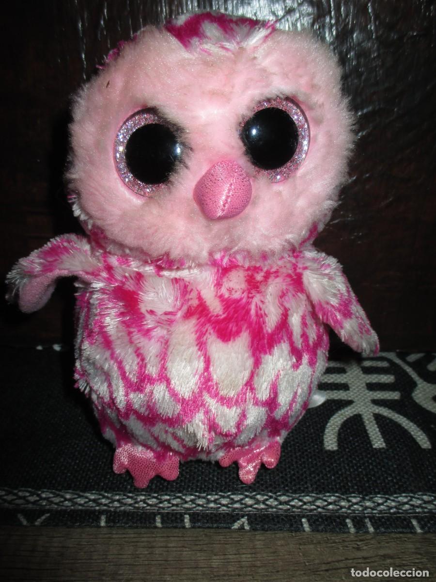 Altes Spielzeug: 518- Peluche B&uacute;ho Rosa &rdquo;Pinky&rdquo; - Ty Beanie Boos (15 cm) - Impecable