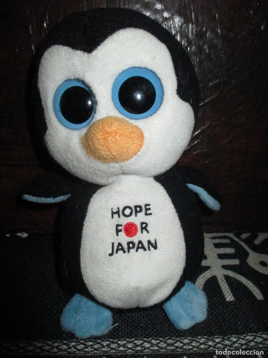 Altes Spielzeug: 517- Peluche Ty Beanie Boos Ping&uuml;ino &rdquo;Hope For Japan&rdquo; (2011) Edici&oacute;n especial - &iexcl;Excelente Estado!