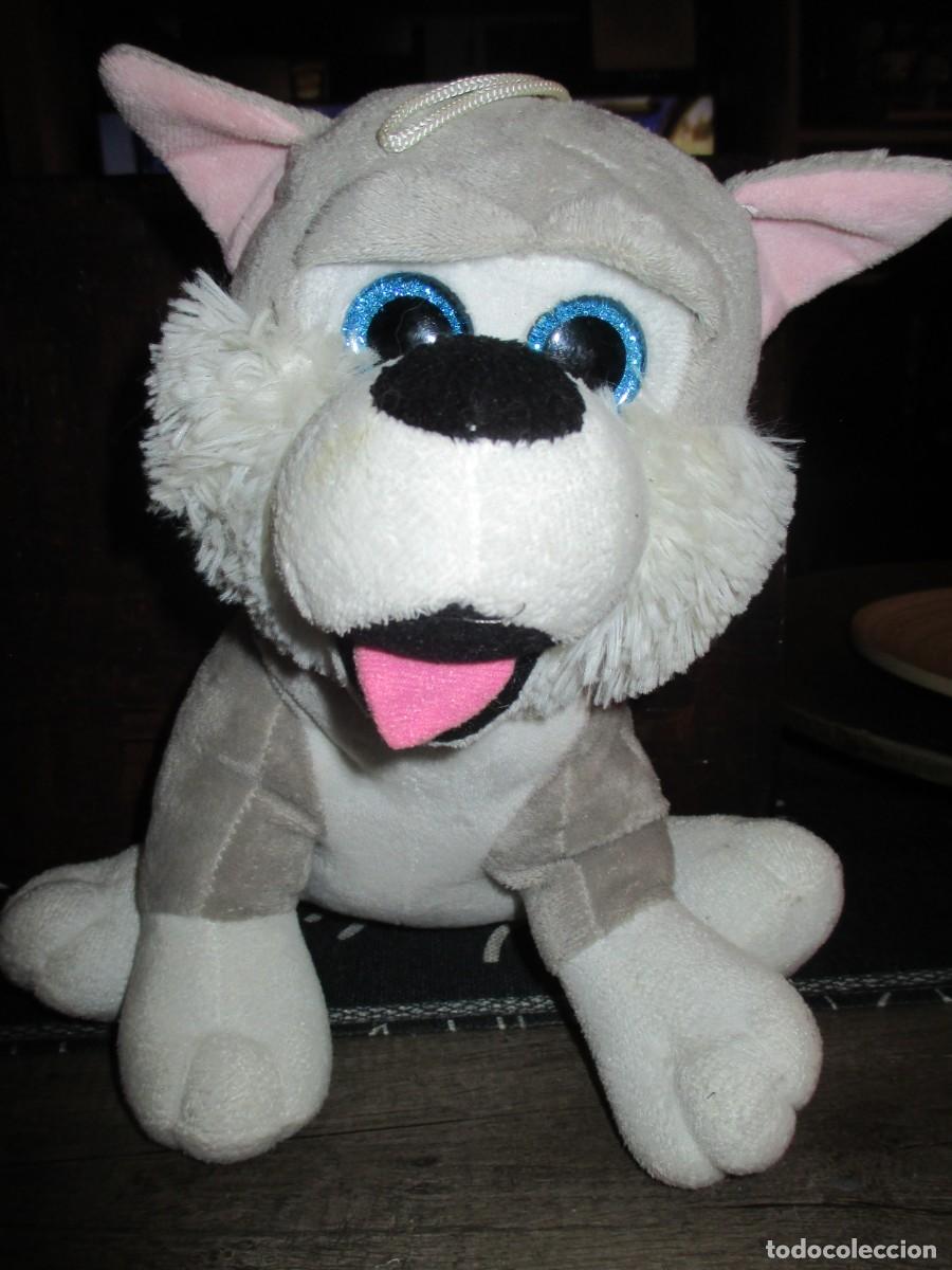 Altes Spielzeug: 522- Peluche Perro Husky Ojos Brillantes (Barrado Import-Export) tipo Beanie Boos