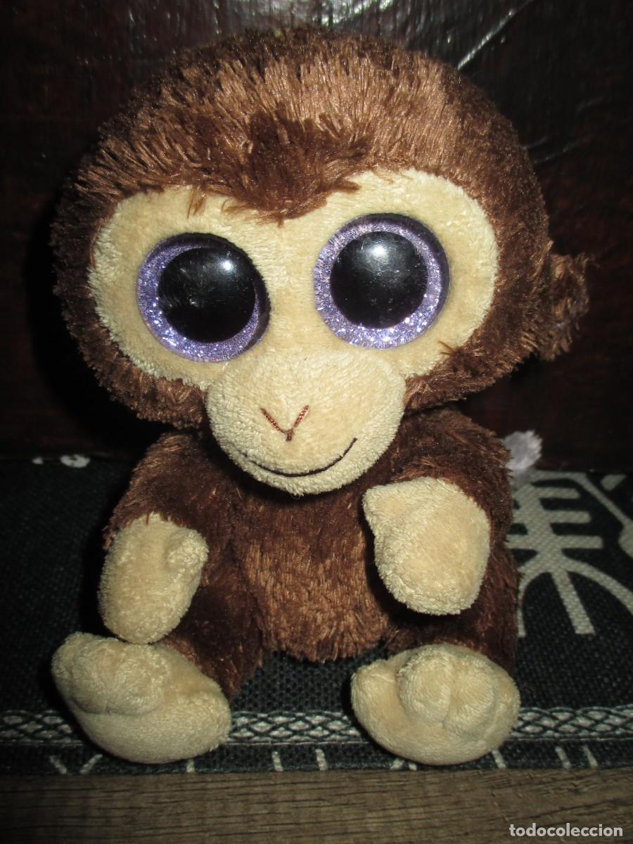Jouets Anciens: 526- Peluche Mono Coconut de Ty Beanie Boos (15 cm) - &iexcl;Excelente estado!