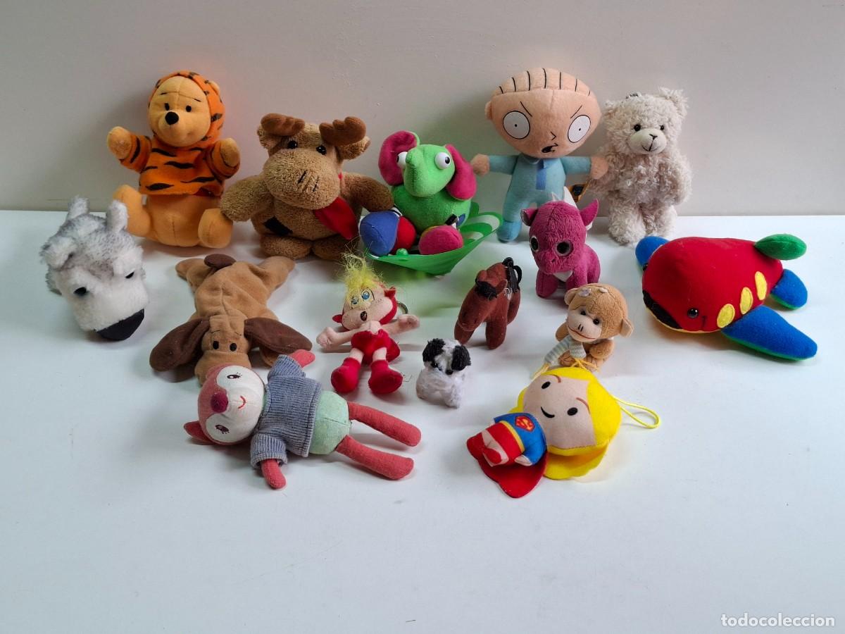 Juguetes Antiguos: LOTE DE JUGUETES DE PELUCHE