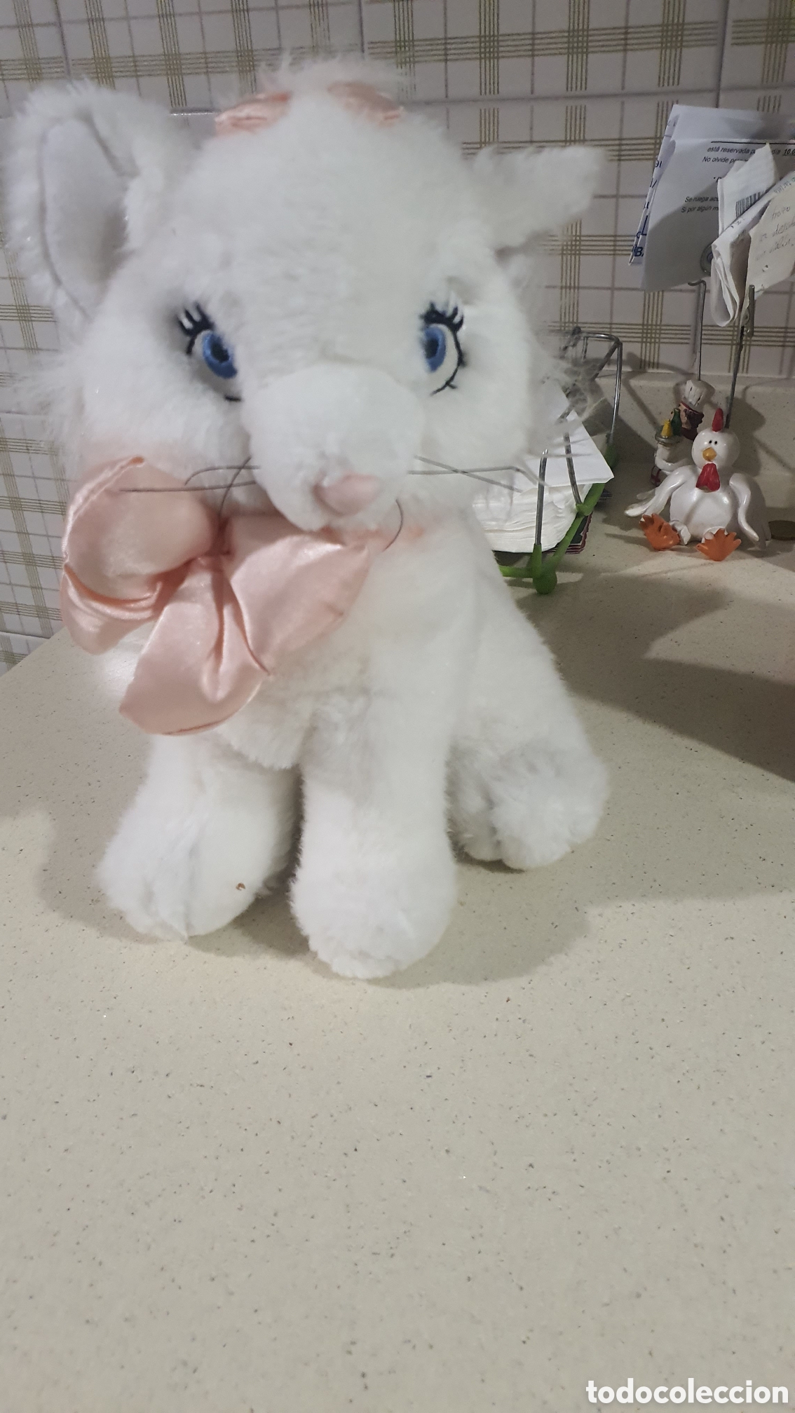 Juguetes Antiguos: Peluche gatita blanca, en excelente estado, a&ntilde;os 80,s