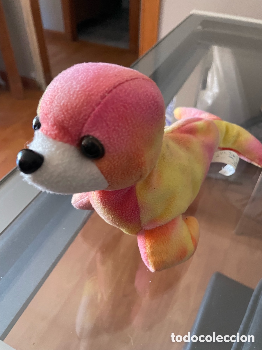 Juguetes antiguos: Foca de peluche usado - Foto 1