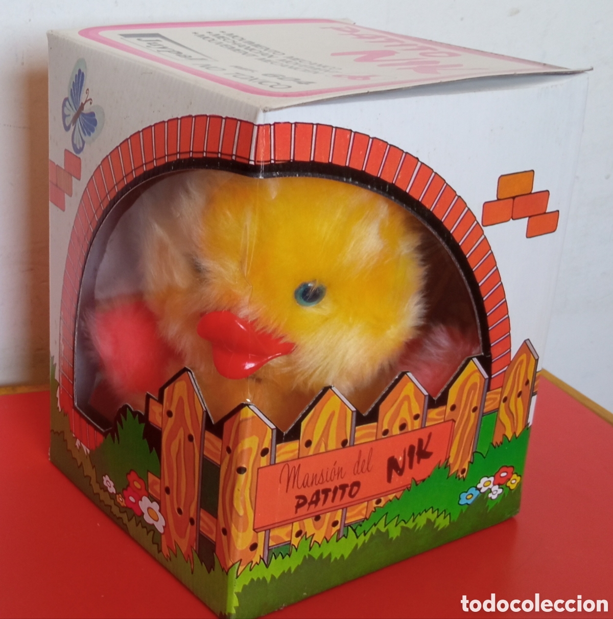 Juguetes Antiguos: PATITO NICK A CUERDA RESORTE.JUYPAL 80'S.NUEVO EN CAJA.