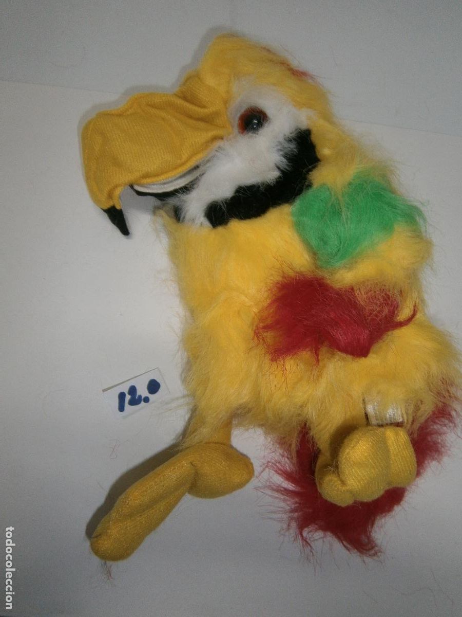 Juguetes Antiguos: ANTIGUA MARIONETA DE MANO GRAN TAMA&Ntilde;O - LORO