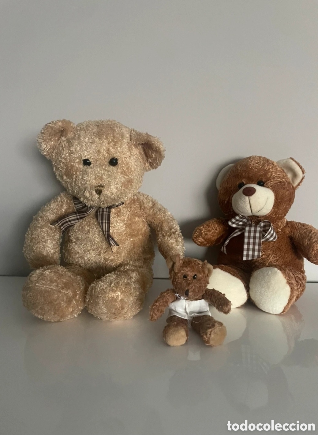 Juguetes Antiguos: Peluches osos tres piezas