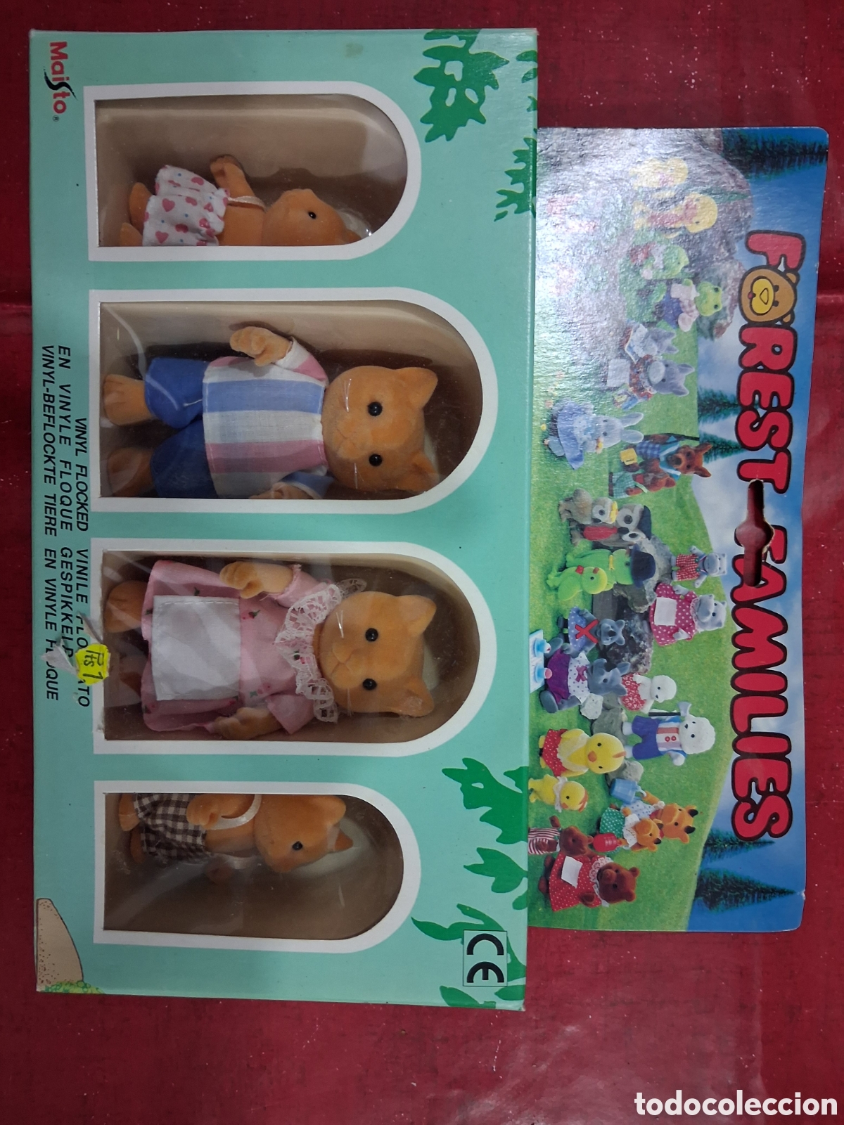 Juguetes Antiguos: Familia gatos sylvanian & Forest Families