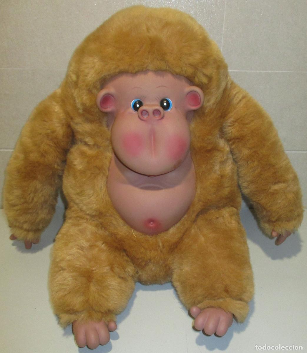 Juguetes Antiguos: FILIPA, novia de FILIPO, gracioso gorila de peluche 40 cmts. mono, a&ntilde;os 80, made in Spain