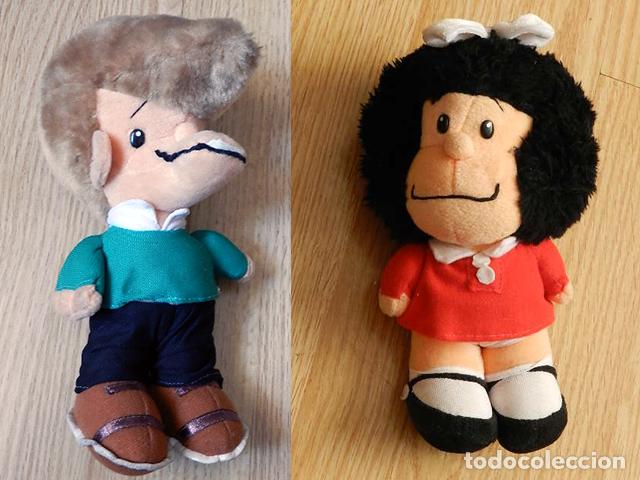 Juguetes antiguos: PELUCHE MAFALDA y FELIPE PLAY-BY-PLAY Quino a&ntilde;o 2003