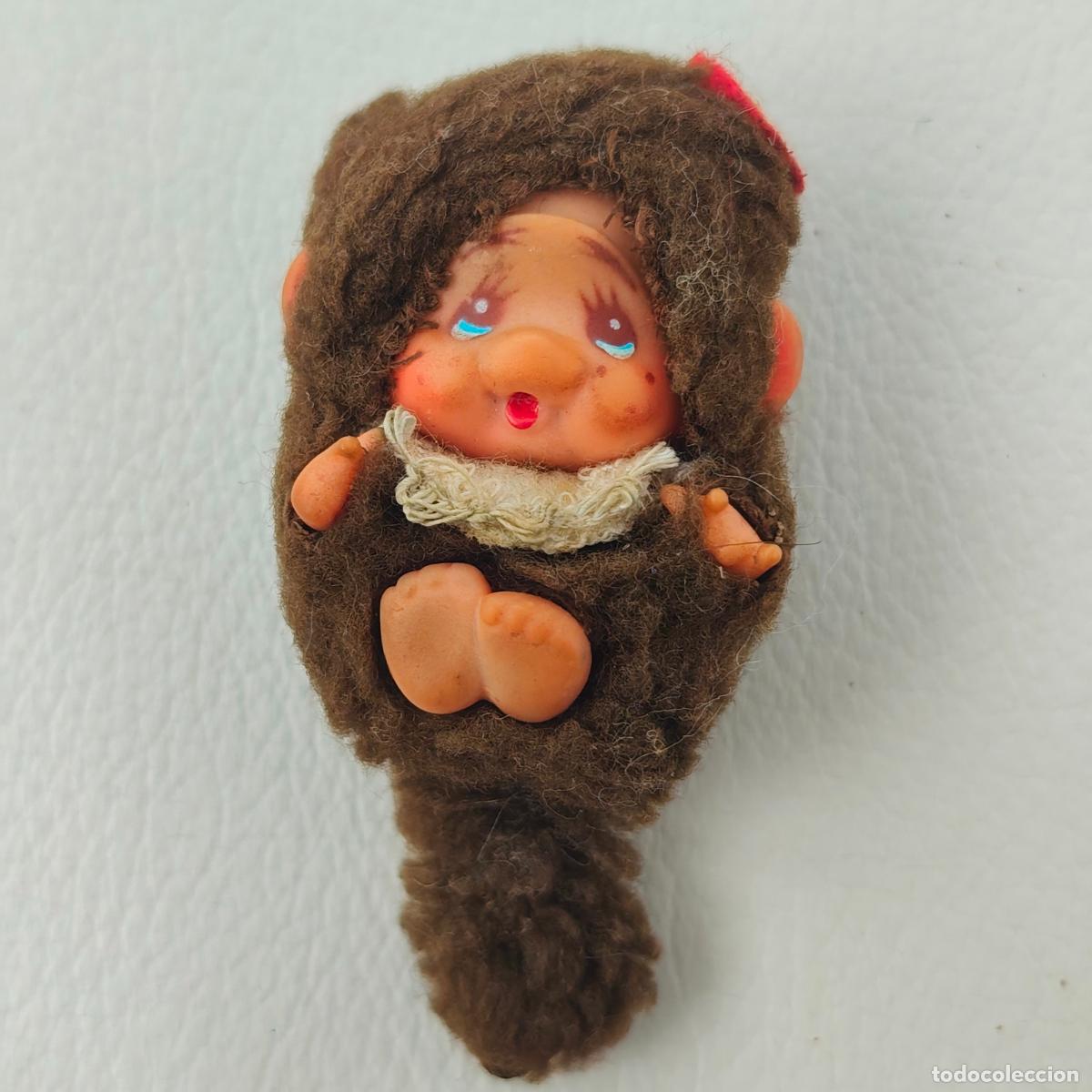 Juguetes antiguos: Peque&ntilde;o Mini mono monkey Beb&eacute; Monchhichi Bebichhichi cicciolini Sekiguchi A&ntilde;os 70&rsquo; 80'
