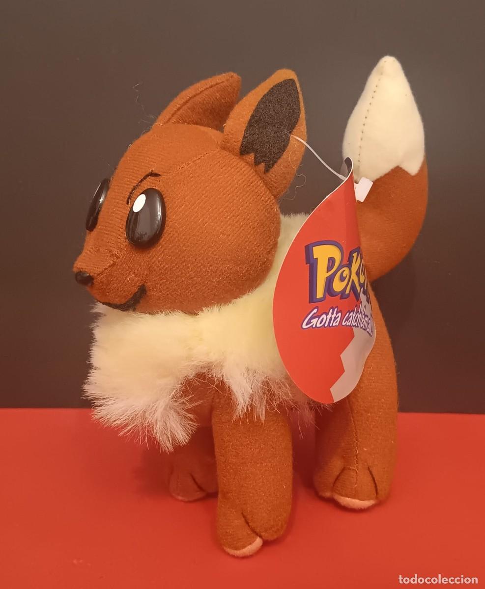 Old Toys: PELUCHE FIGURA SERIE POKEMON EEVEE NINTENDO PLAY BY PLAY 2000 CON SU ETIQUETA ORIGINAL