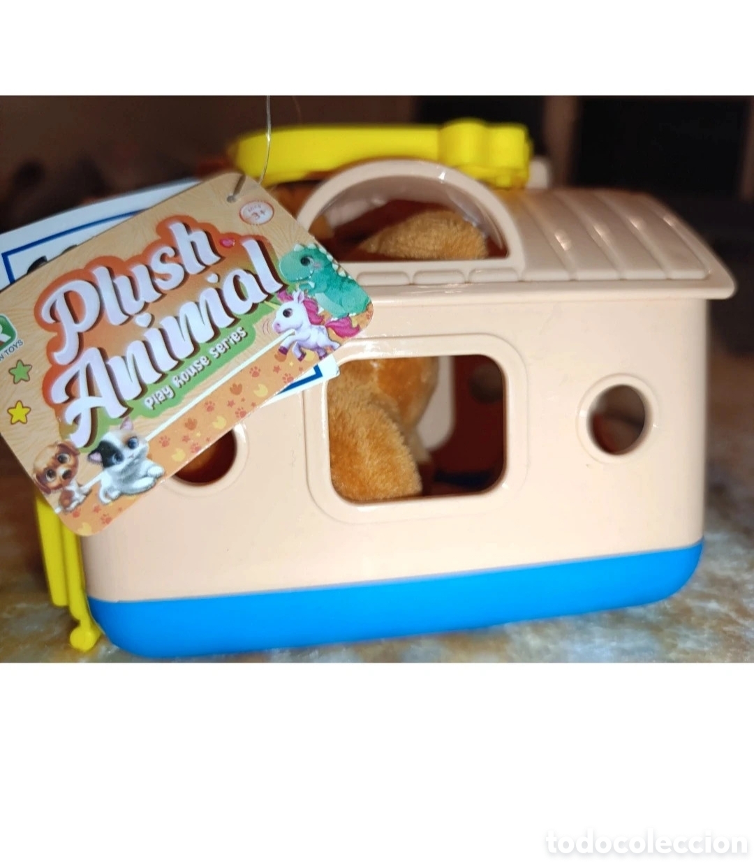Altes Spielzeug: Peluche perrito con caseta Plush Animal
