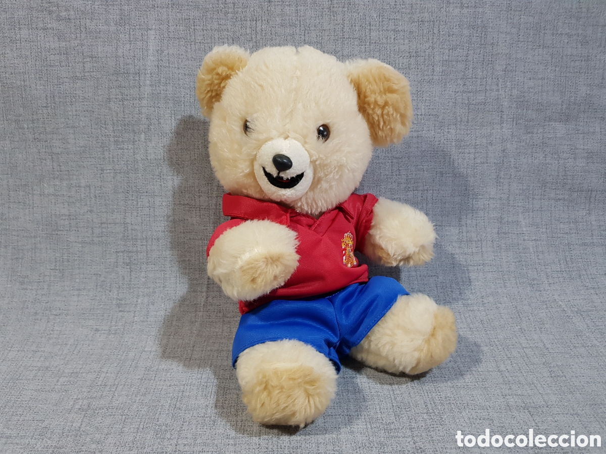 Brinquedos Antigos: PELUCHE OSITO MIMOS&Iacute;N ORIGINAL A&Ntilde;OS 80 SELECCI&Oacute;N ESPA&Ntilde;OLA F&Uacute;TBOL FUTBOLISTA