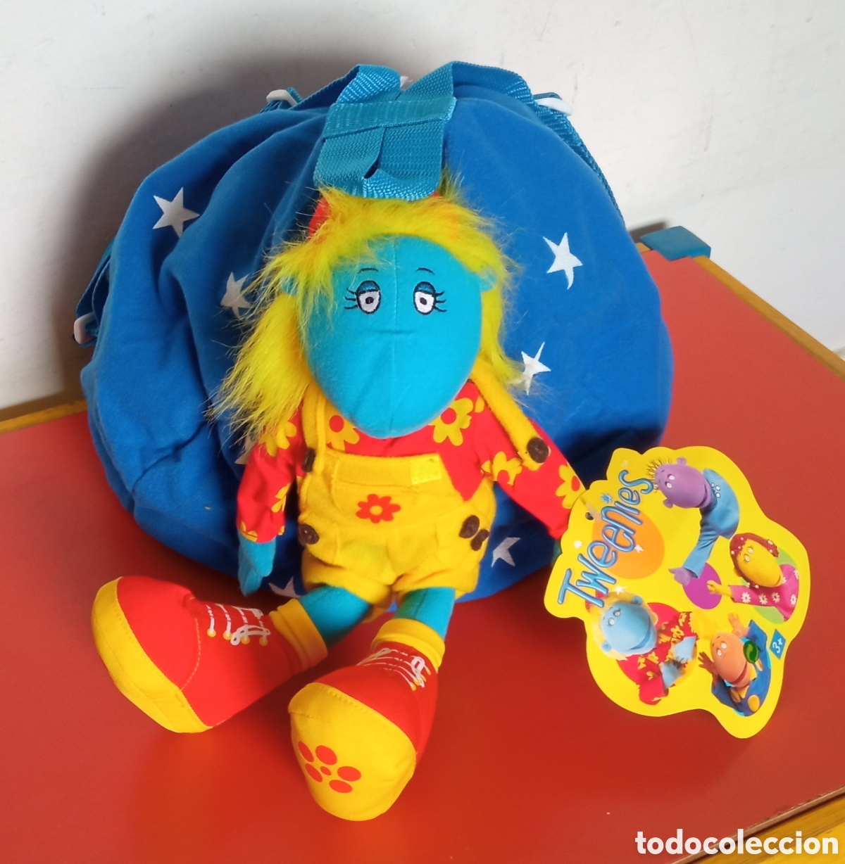 Juguetes antiguos: MOCHILA INFANTIL TWEENIES CON MU&Ntilde;ECA DE TRAPO BELLA.HASBRO 90'S.NUEVA.