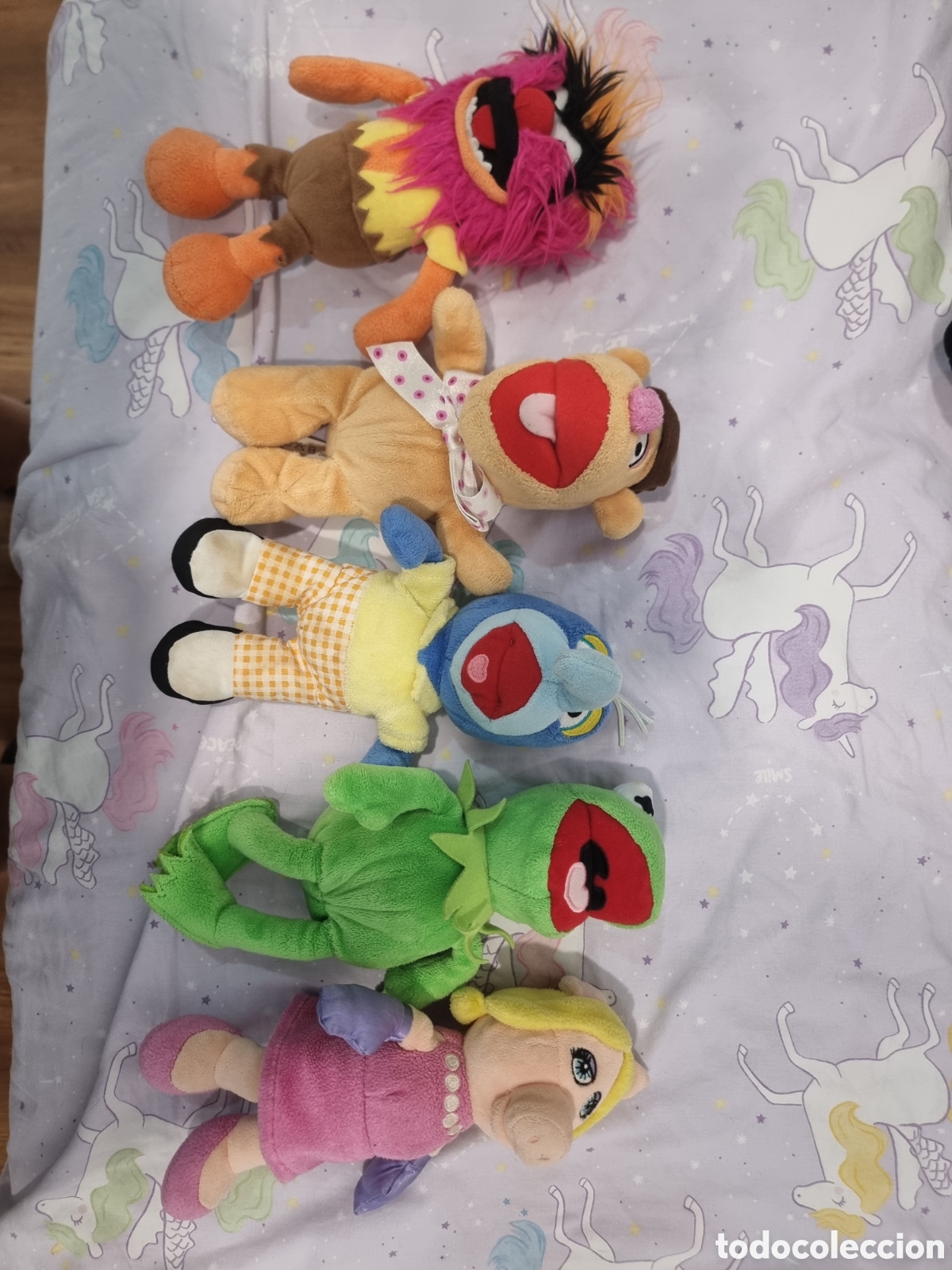 Brinquedos Antigos: Muppets peluche (Gustavo, Animal, Fozzy, Peggy y Gonzo)