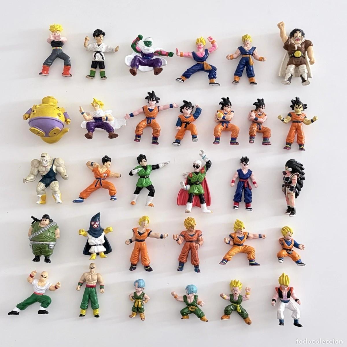 Jouets Anciens: Lote de 31 mu&ntilde;ecos pvc Dragon Ball Z AB Toys Super Guerreros Coffret Francia y Espa&ntilde;a 1998