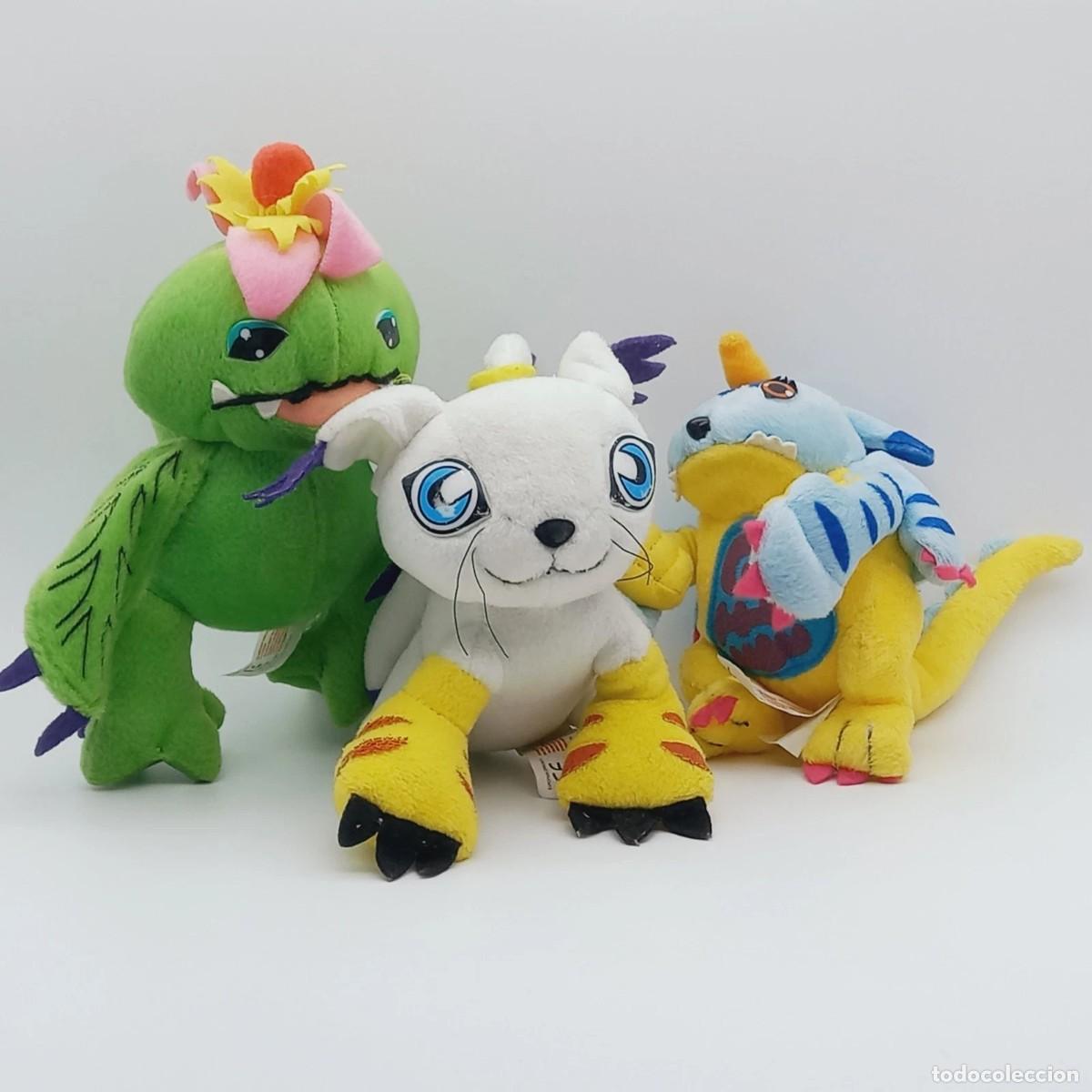 Jouets Anciens: Lot 3 PELUCHES Gobumon Gatomon Palmon Digimon 1999 from Spain Official vintage