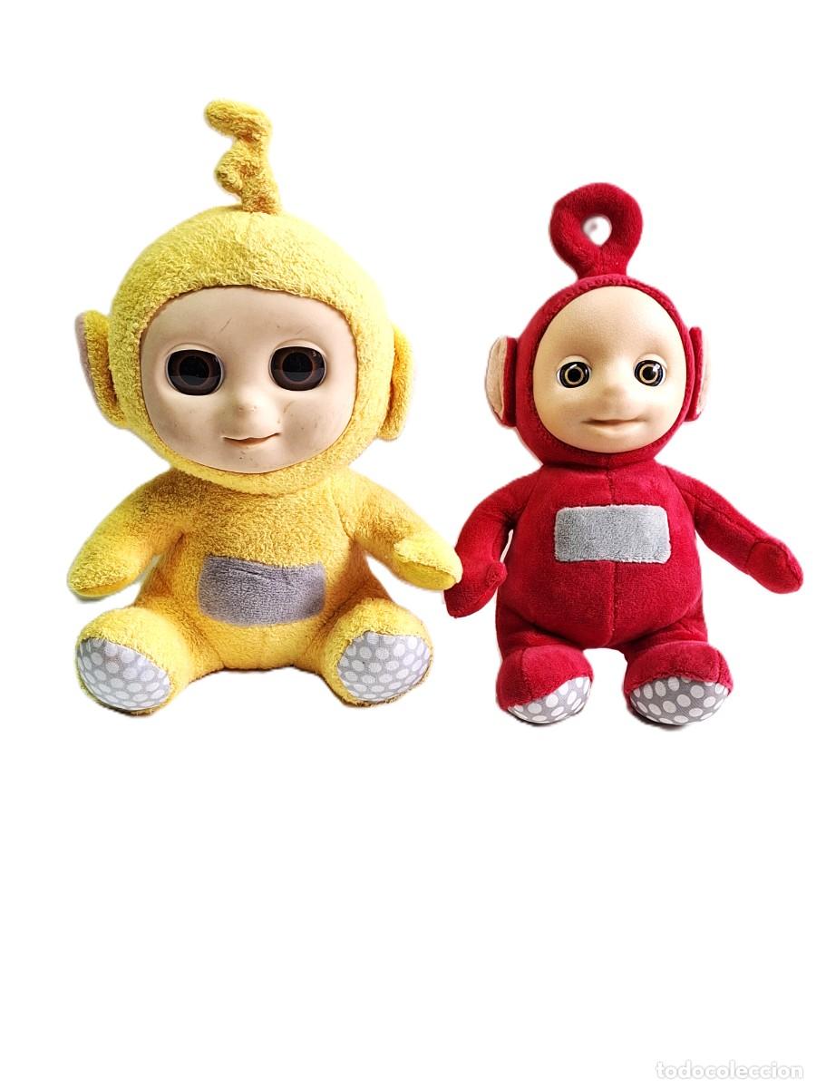 Juguetes antiguos: LOTE DE 2 PELUCHES TELETUBBIES CON SONIDO / PARLANTES (LAA-LAA Y PO)
